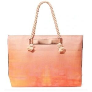 Nwt Victoria's Secret Bombshell Sundrenched Cotton Canvas Tote Carry All Bag